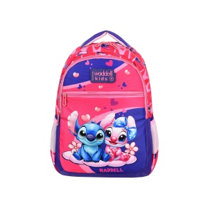 Waddell Pembe Stich Desenli İlkokul Çantası Beslenme Çantalı 25204