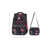 Waddell Flamingo Desenli İlkokul + Beslenme Çantası 3001