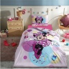 Özdilek Minnie Mouse Happy Tek Kişilik Lisanslı Lastikli Çarşaf Çocuk Nevresim Takımı 0475