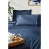 Özdilek Lacivert Oregon Çift Kişilik Lastikli Fitted Çarşaf Nevresim Takımı 8106
