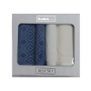 Özdilek Best Set Pastoral Krem-lacivert Hamam Seti  1512