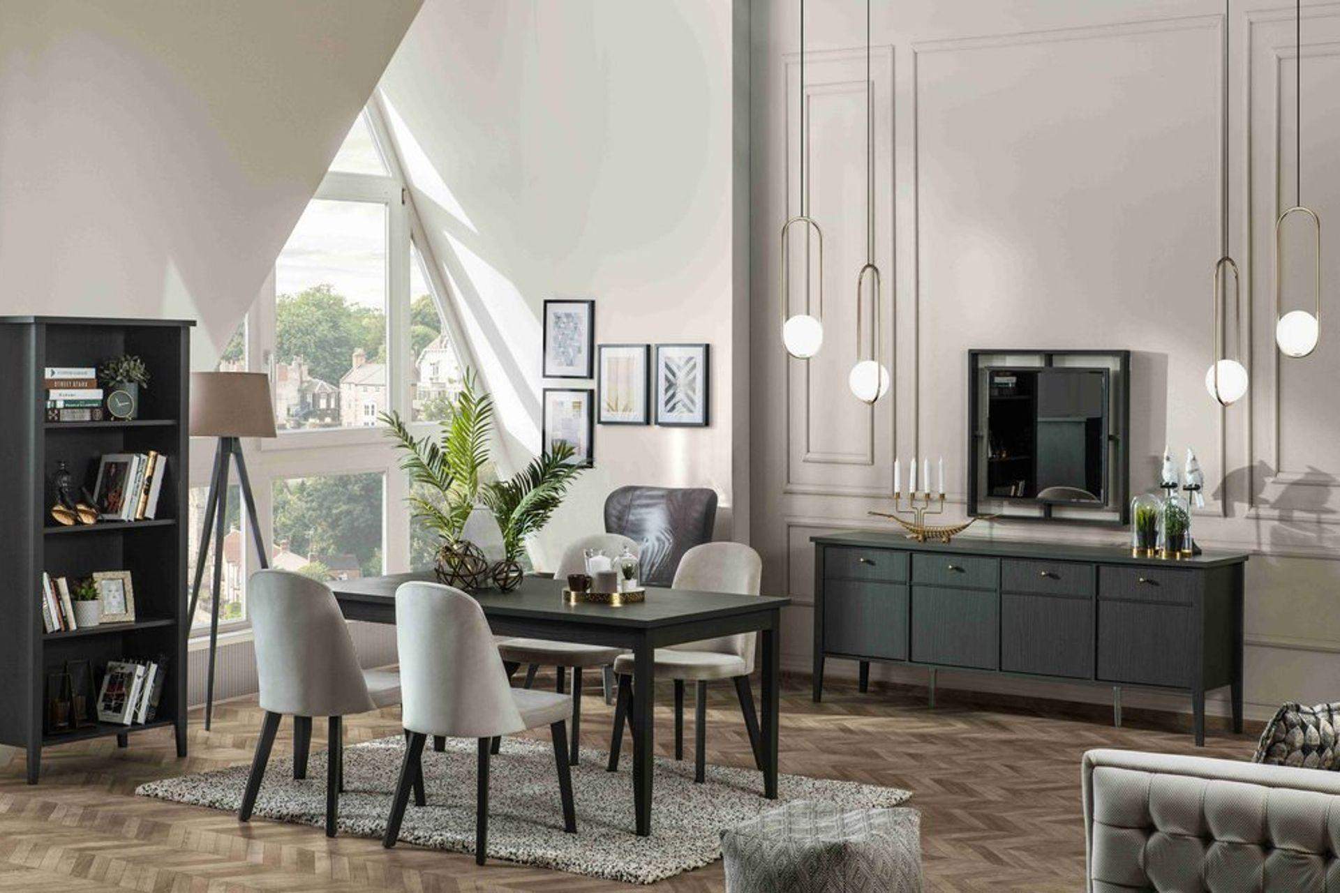 Urban Gray Yemek Odası Takımı Koyu Gri