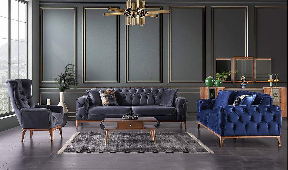 Star Mavi Salon Takımı