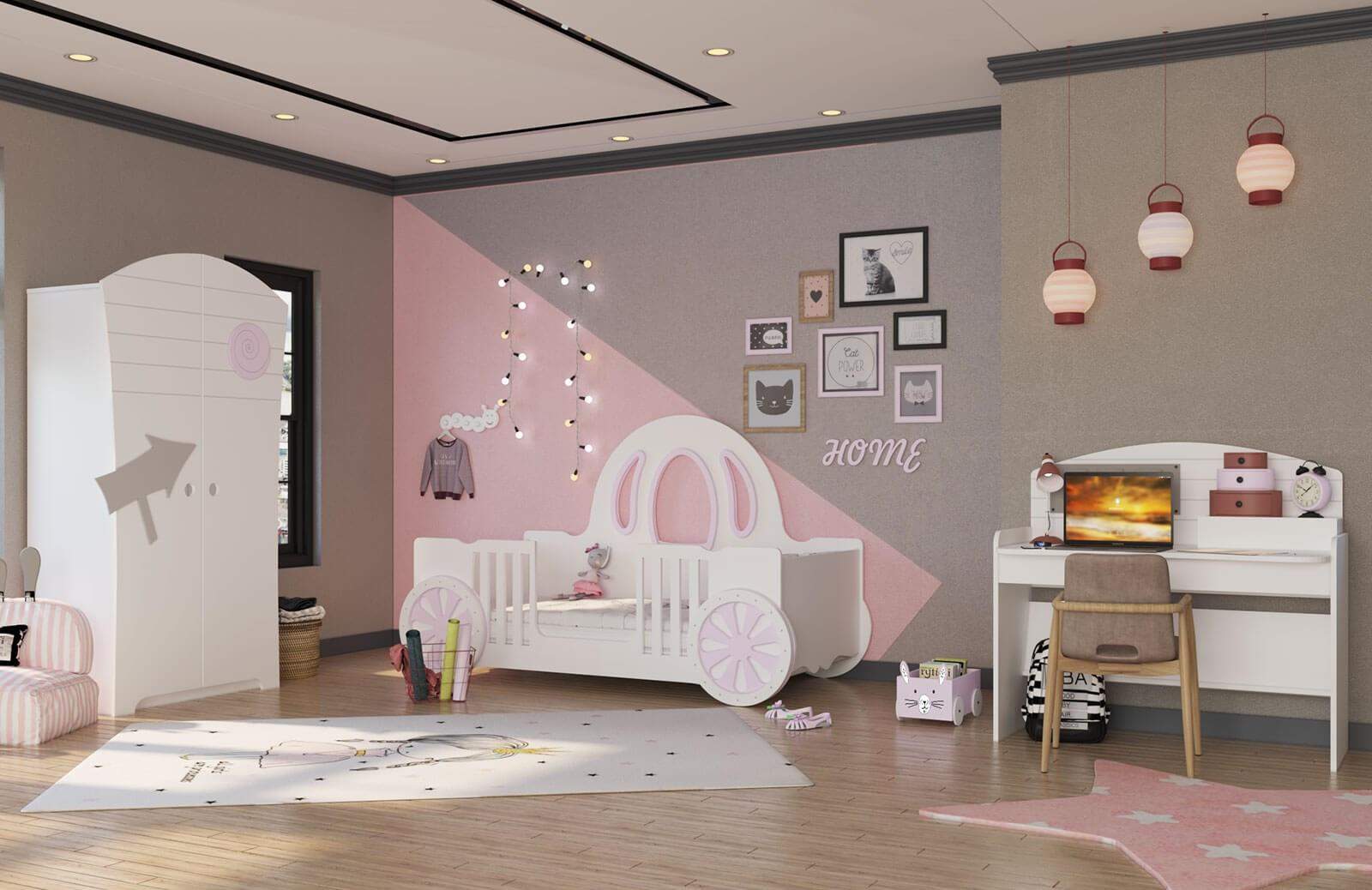 Prenses Araba Montessori Çocuk Odası