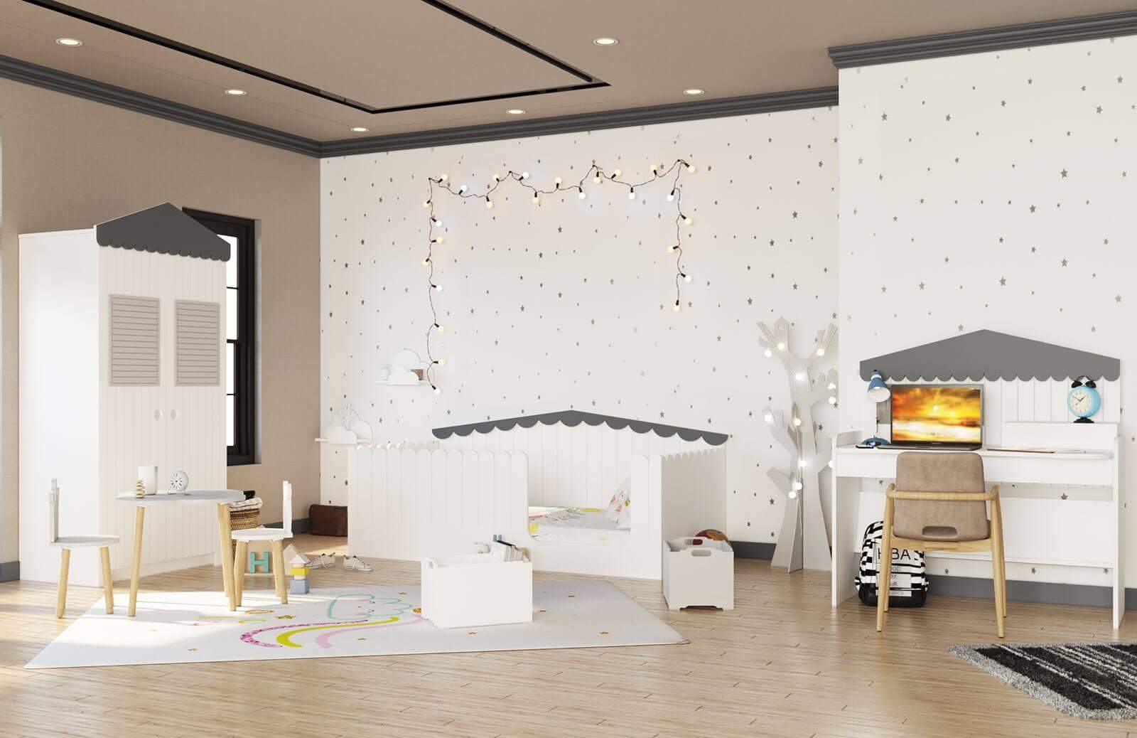 Çatılı Montessori Çocuk Odası