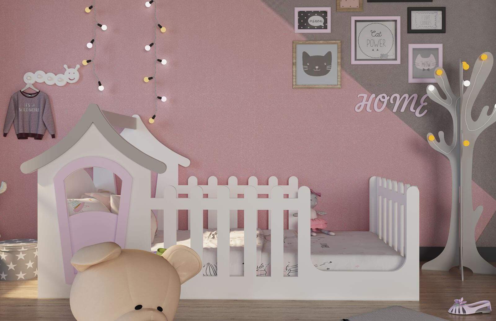 Çitli Şato Kapısız Montessori Karyola