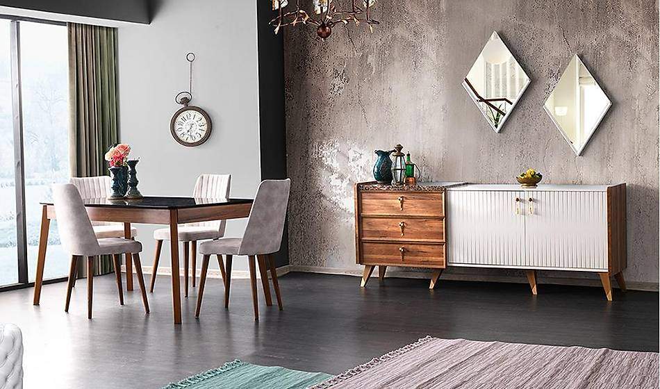 Marbella Ceviz Yemek Odası