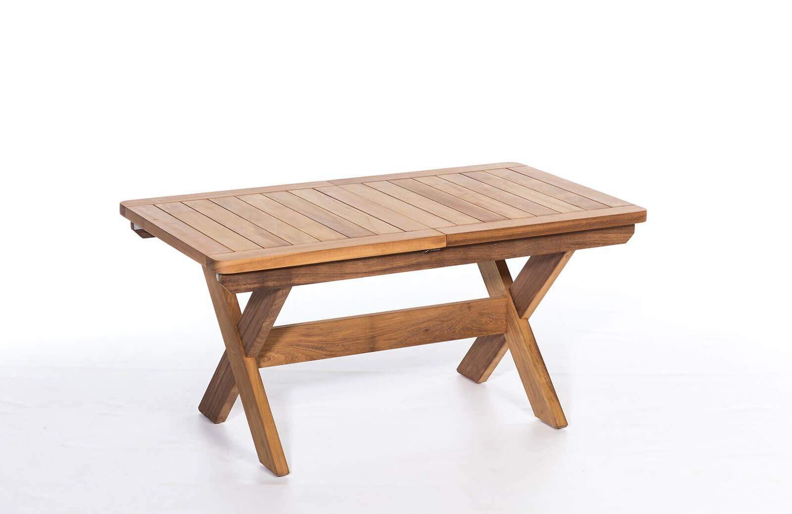Ahşap Bahçe Masası 160+50 Cm Er-1010