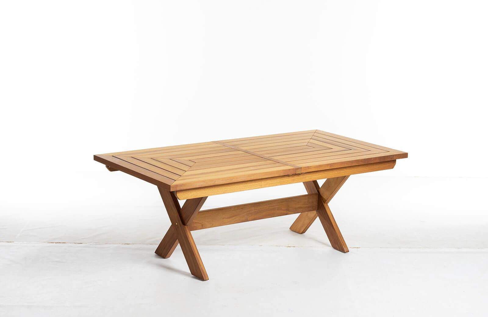 Ahşap Bahçe Masası 200+50+50 Cm Er-1015