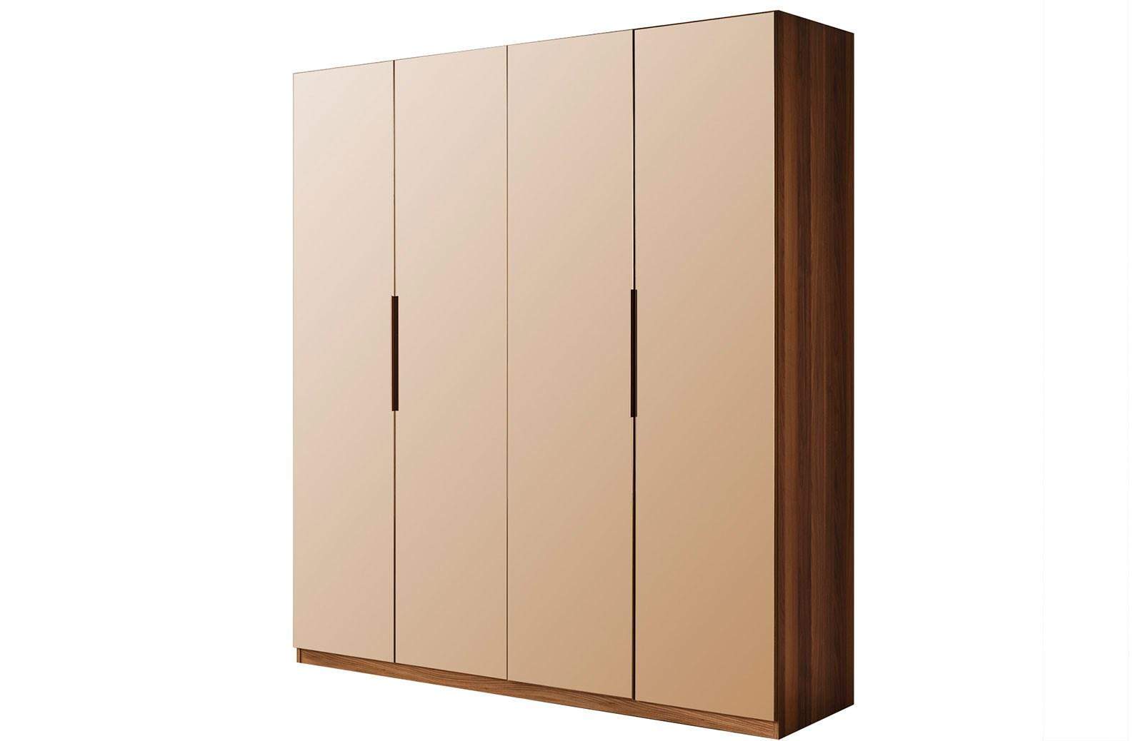 Perla 200 Cm 4 Kapaklı Dolap Ceviz