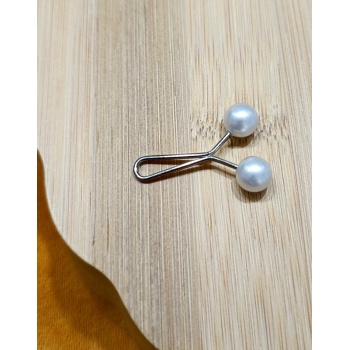 Monalisa Home Lüks Beyaz Eşarp İğnesi