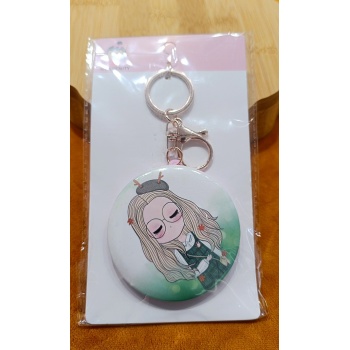 Monalisa Home Lüks Küçük Boy Figürlü Çift Taraflı Anahtarlıklı  Ayna