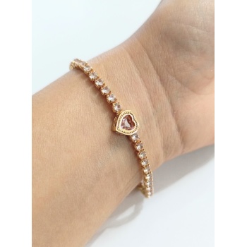 Monalisa Home Lüks  Gösterişli Taşlı Altın Renk Bileklik