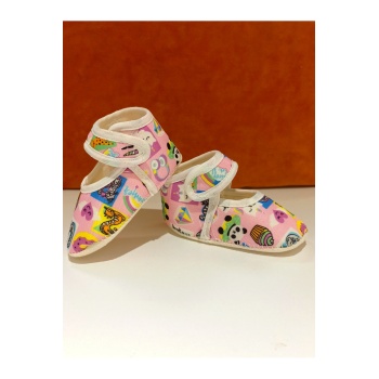 Monalisa Home Lüks Yumuşak Tabanlı Figürlü Bebek Ayakkabısı