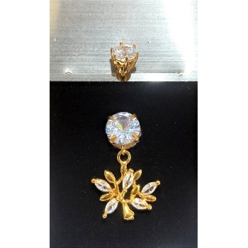 Monalisa Home Gold Renk Lüks Figürlü Gösterişli Göbek Pirsing