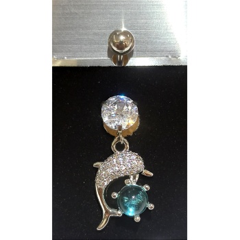 Monalisa Home Gümüş Renk Lüks Figürlü Gösterişli Göbek Pirsing