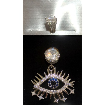 Monalisa Home Gümüş Renk Lüks Figürlü Gösterişli Göbek Pirsing