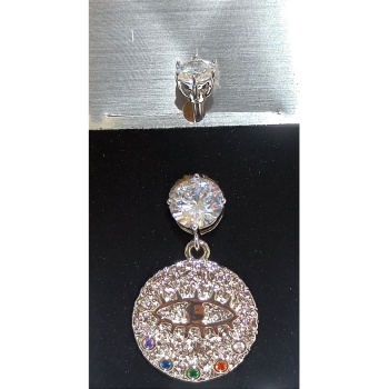 Monalisa Home Gümüş Renk Lüks Figürlü Gösterişli Göbek Pirsing