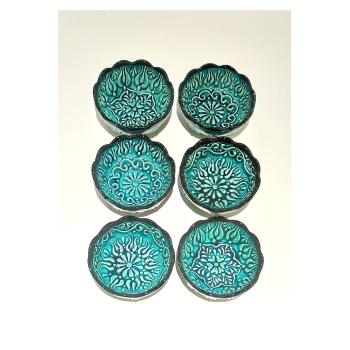 Monalisa Home Renkli Lüks Figürlü Gösterişli Kültürel El Yapımı Çerezlik Takım