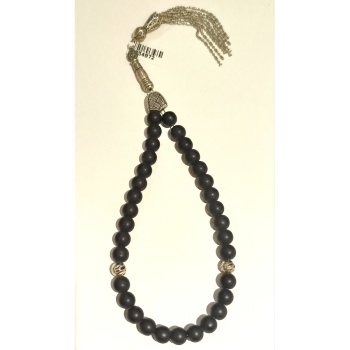 Monalisa Home Siyah Renk Lüks Gösterişli Mat Tesbih