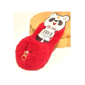 Monalisa Home 3-5 Yaş Gösterişli Yumoş Kırmızı Renk  Çocuk Patik Çorap