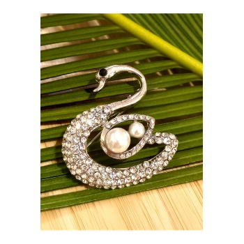 Monalisa Home Kuğu Figürlü Broş