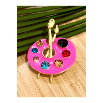 Monalisa Home  Ressam Palet  Figürlü Broş