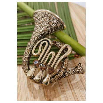 Monalisa Home Saksofon   Figürlü Broş