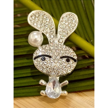 Monalisa Home Taşlı  Tavşan Figürlü Broş