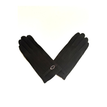 Monalisa Home Siyah Renk Gösterişli Lüks Figürlü Eldiven