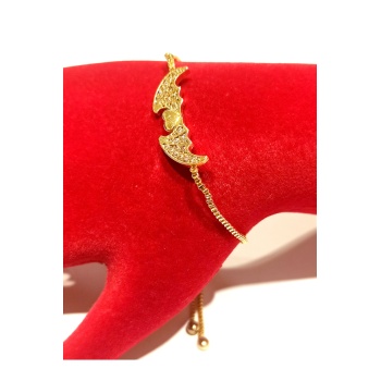 Monalisa Home Gold Renk Lüks Figürlü Gösterişli Ayarlanabilir Bileklik