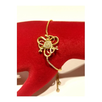 Monalisa Home Gold Renk Lüks Figürlü Gösterişli Ayarlanabilir Bileklik