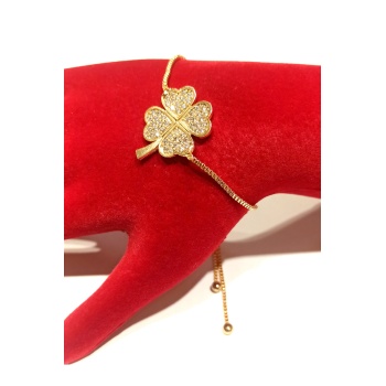 Monalisa Home Gold Renk Lüks Figürlü Gösterişli Ayarlanabilir Bileklik