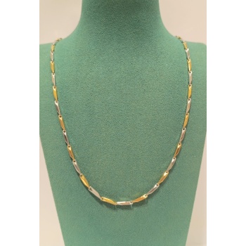 Monalisa Home Lüks Gösterişli Parlak Zincir Çelik Erkek Kolye