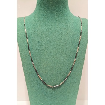 Monalisa Home Lüks Gösterişli Parlak Zincir Çelik Erkek Kolye