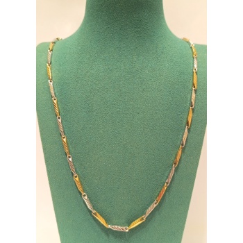 Monalisa Home Lüks Gösterişli Parlak Zincir Çelik Erkek Kolye