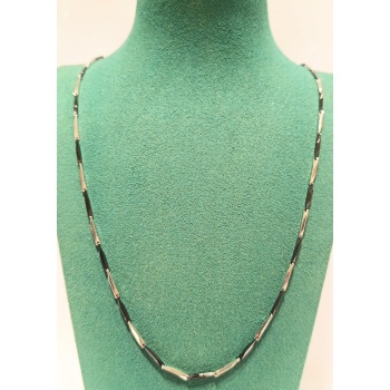 Monalisa Home Lüks Gösterişli Parlak Zincir Çelik Erkek Kolye