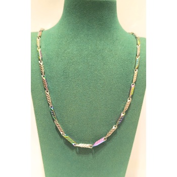 Monalisa Home Lüks Gösterişli Parlak Zincir Çelik Erkek Kolye