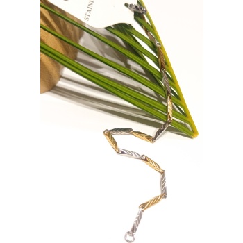 Monalisa Home Lüks Gösterişli Parlak Zincir Çelik Erkek Bileklik