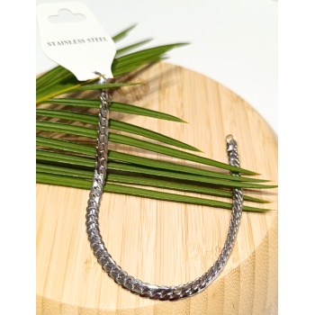 Monalisa Home Lüks Gösterişli Parlak Zincir Çelik Erkek Bileklik