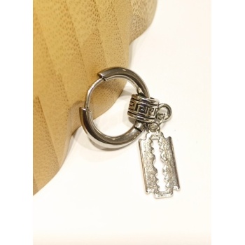 Monalisa Home Çelik Gümüş Renk Figürlü Unisex Küpe