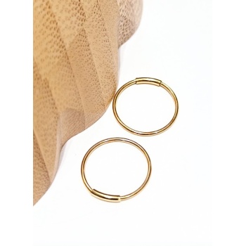 Monalisa Home Sarı Renk  Halka Unisex Çelik Küpe