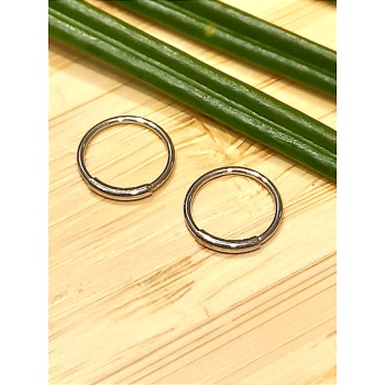 Monalisa Home Gümüş Renk  Halka Unisex Çelik Küpe