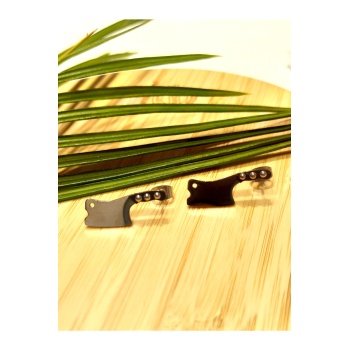 Monalisa Home Gümüş Renk  Bıçak Figürlü  Unisex Çelik Küpe