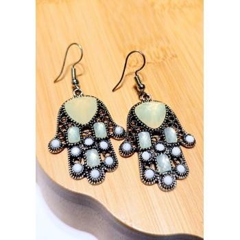 Monalisa Home Lüks Renkli Figürlü Otantik Küpe