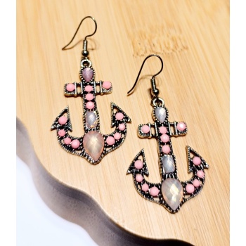 Monalisa Home Lüks Renkli Figürlü Otantik Küpe