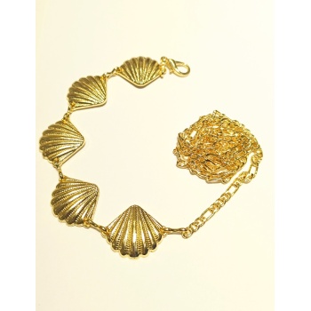 Monalisa Home Sarı Renk Altın Görünümlü Figürlü Bel Zinciri