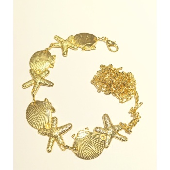 Monalisa Home Sarı Renk Altın Görünümlü Figürlü Bel Zinciri