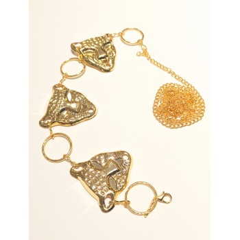 Monalisa Home Sarı Renk Altın Görünümlü Figürlü Bel Zinciri