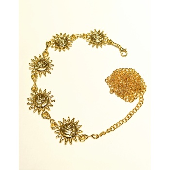 Monalisa Home Sarı Renk Altın Görünümlü Figürlü Bel Zinciri